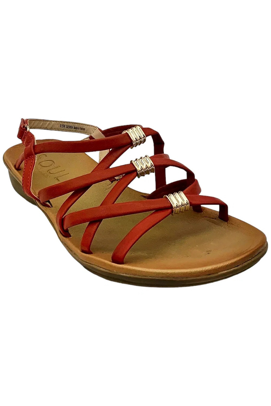 Soul Naturalizer Sierra Sandal Arch Support Red - Wide